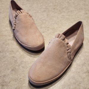 Joie Pink Suede Slip-on Sneakers